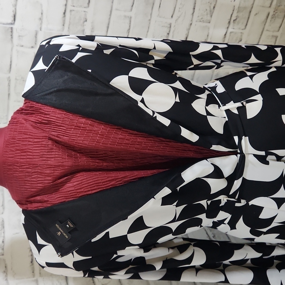 Worthington SZ 12 Black/White Dress - Picture 10 of 12